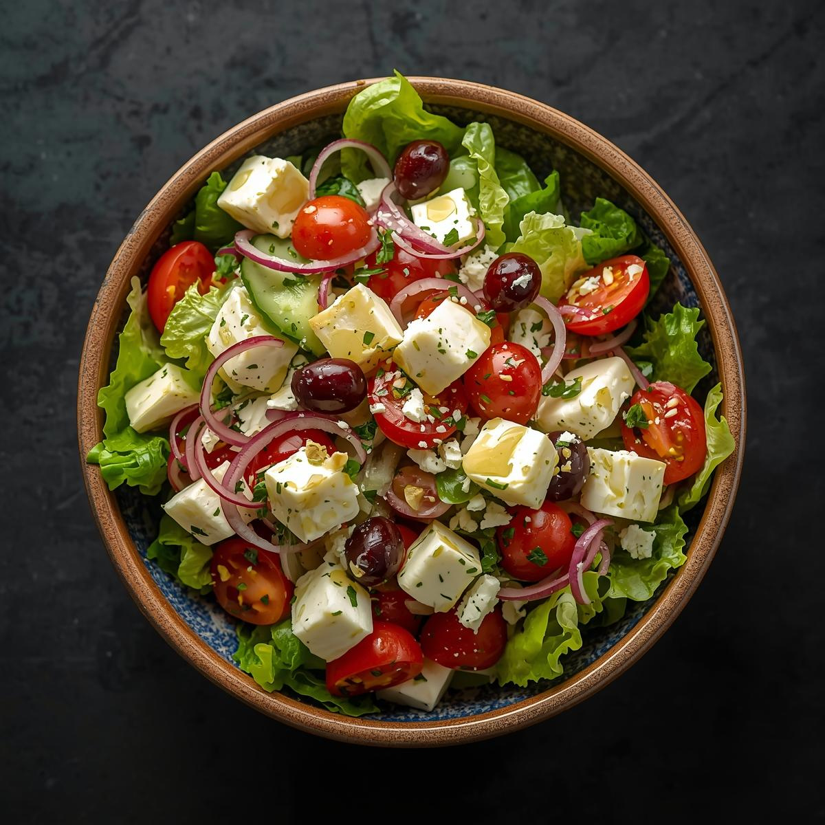 Paneer Greek Salad